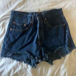 501 levi’s original fit high rise shorts